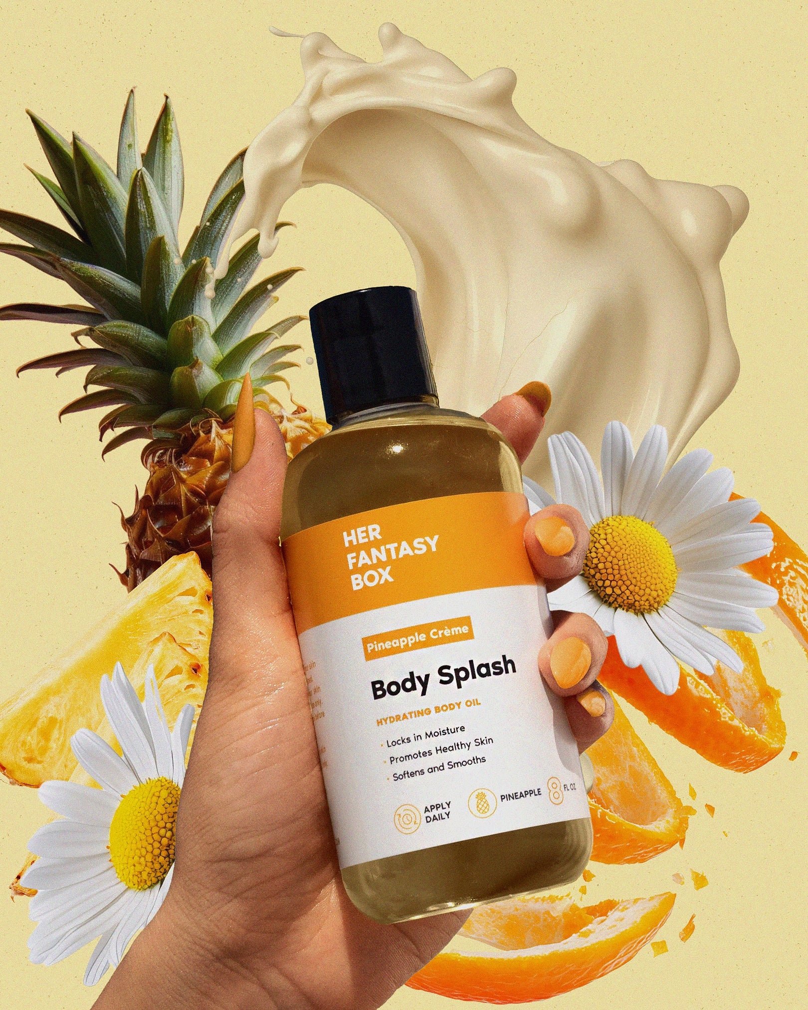 Body Splash - Skin Smoothing Body Oil  (Pineapple Creme) - Image 11