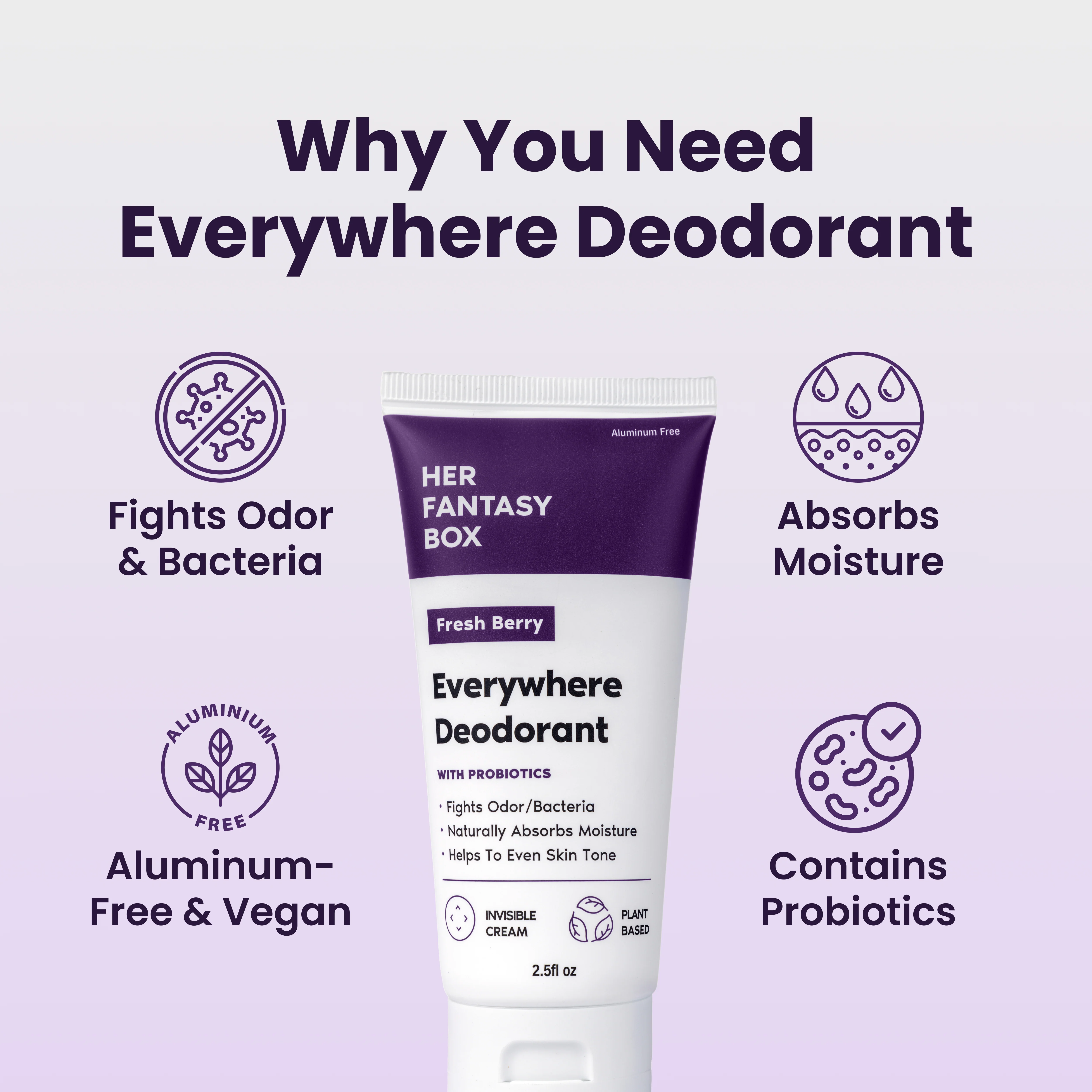 Everywhere Deodorant (Berry) - Long Lasting Odor Block - Image 8